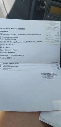 Citroen C4 cena 8900 przebieg: 289999, rok produkcji 2008 z Kraków małe 529